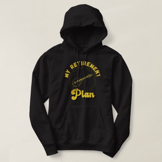 Mandolin Lover Speler Shirt Pensioenplan Bluegr (Design voorkant)