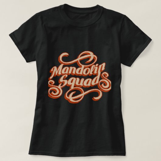 Mandolin Lover Squad Funny Musician Muzieknoten T-shirt (Design voorkant)