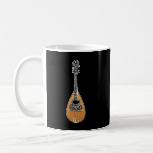Mandolin Lover String Instrument Bluegrass Muziek Koffiemok (Links)