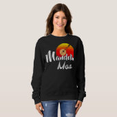 Mandolin Ma Retro Sunset Funny Music Trui (Voorkant volledig)