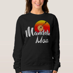 Mandolin Ma Retro Sunset Funny Music Trui
