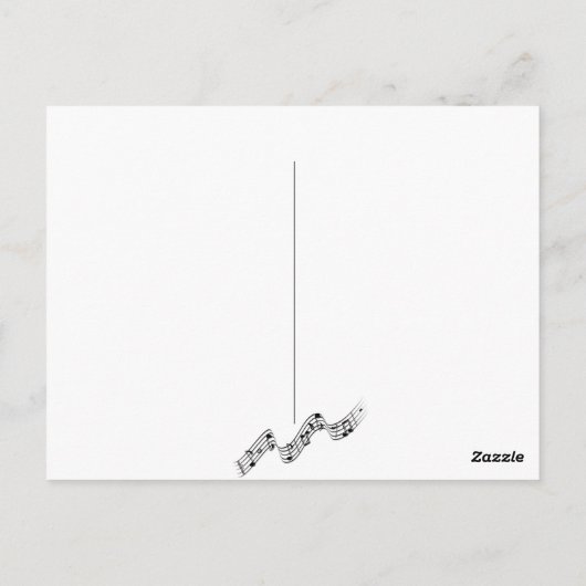 Mandolin Melody Briefkaart (Achterkant)