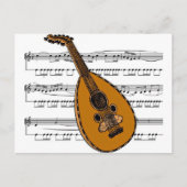 Mandolin musical 15 B Briefkaart (Voorkant)