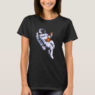 Mandolin Play Astronaut 80s Bluegrass S T-shirt