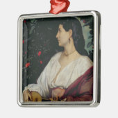 Mandolin Player, 1865 Metalen Ornament (Links)