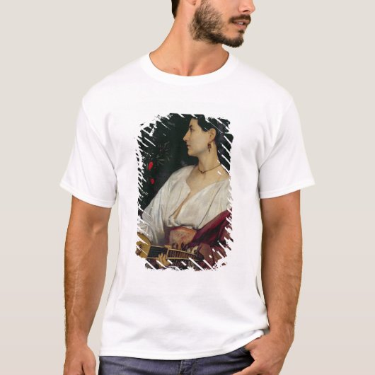 Mandolin Player, 1865 T-shirt (Voorkant)