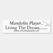 Mandolin Player Sticker (Voorkant)