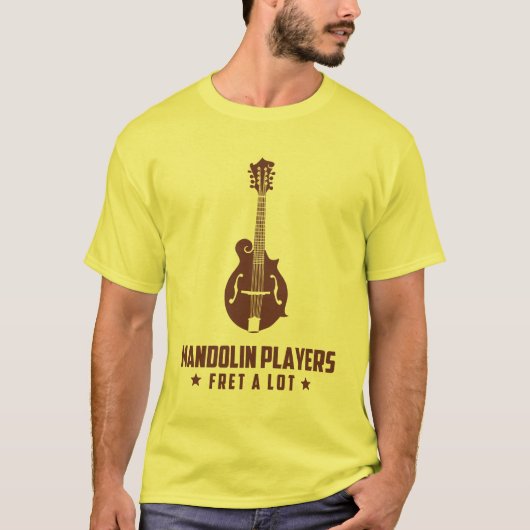 Mandolin Players Fret a Lot T-shirt (Voorkant)