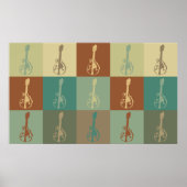 Mandolin Pop Art Poster (Voorkant)