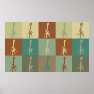Mandolin Pop Art Poster
