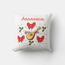 Mandolin Red Bows Holly laat Pattern aanpassen