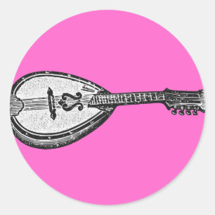 Mandolin Ronde Sticker