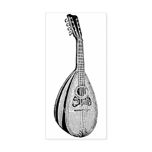  Mandolin Rubber Art Stamp Rubberstempel (Afrduk)