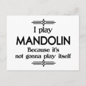 Mandolin - Speel zelf Funny Deco Music Briefkaart (Voorkant)