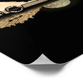 Mandolin Speler Country Muziek Bluegrass Mandolin Poster (Hoek)