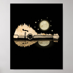 Mandolin Speler Country Muziek Bluegrass Mandolin Poster