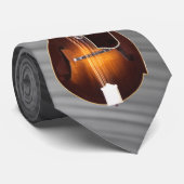 MANDOLIN -STROPDAS-ON GRAY SWIRL STROPDAS (Opgerold)