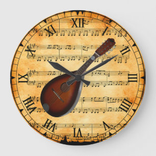 Mandolin ~ vel muziekachtergrond ~ Uniek Grote Klok