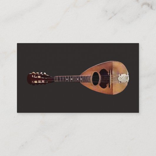 Mandolin Visitekaartje (Achterkant)