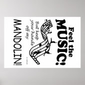 Mandolin voelt de muziek poster (Voorkant)