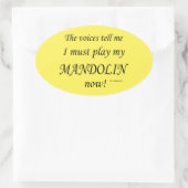 Mandolin Voices zegt dat hij ovaal Sticker moet sp (Tas)