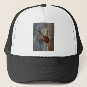 Mandolin w/Barnwood Background ~ CC BY-SA 3.0 Trucker Pet