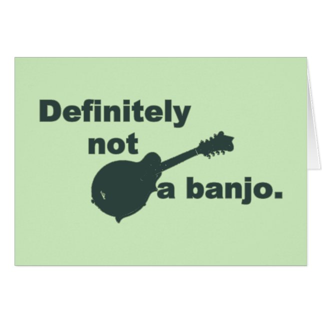 Mandolin - zeker geen banjo (Voorkant Horizontaal)