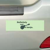 Mandolin - zeker geen banjo bumpersticker (Op auto)