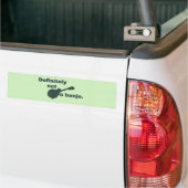 Mandolin - zeker geen banjo bumpersticker (Op Truck)