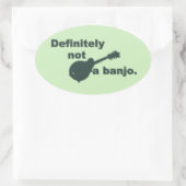 Mandolin - zeker geen banjo ovale sticker (Tas)