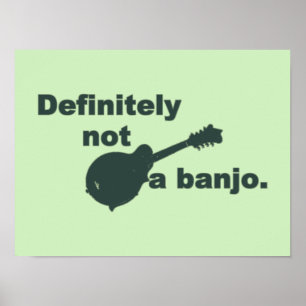 Mandolin - zeker geen banjo poster