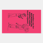 Mandolin Zombie Explode Rechthoekige Sticker (Voorkant)