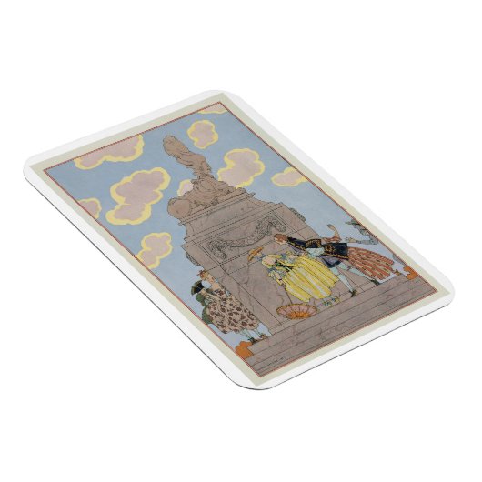 Mandoline, afbeelding voor "Fetes Galantes" door P Magneet (Rechterzijde)