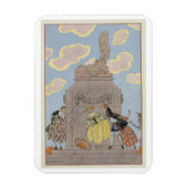 Mandoline, afbeelding voor "Fetes Galantes" door P Magneet (Verticaal)