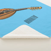 Mandoline cartoon illustratie sherpa deken (3/4)