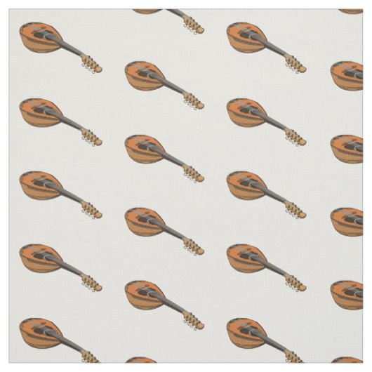 Mandoline cartoon illustratie stof (Swatch)