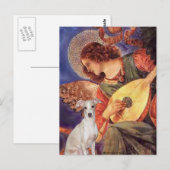 Mandoline Engel - -Italiaanse Greyhound 7 Briefkaart (Voorkant / Achterkant)