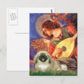 Mandoline Engel - Pekingees 1b Briefkaart (Voorkant / Achterkant)