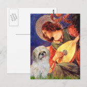 Mandoline Engel - Shih Tzu (P) Briefkaart (Voorkant / Achterkant)