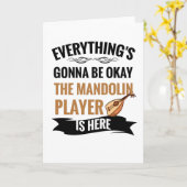  mandoline geschenken | Mandolin Spelers Gift Kaart (Gele Bloem)