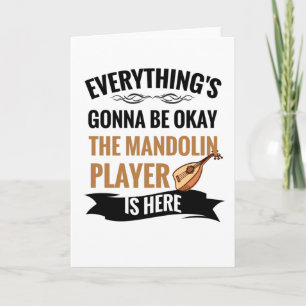 mandoline geschenken   Mandolin Spelers Gift Kaart