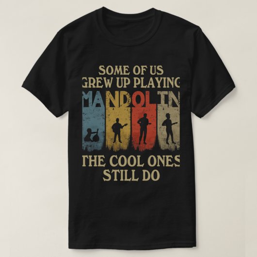Mandoline-liefhebber Sommigen van ons groeiden op T-shirt (Design voorkant)