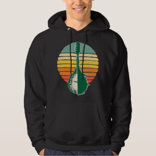 Mandoline lover bomen reflectie jaren 80 Retro Sun Hoodie
