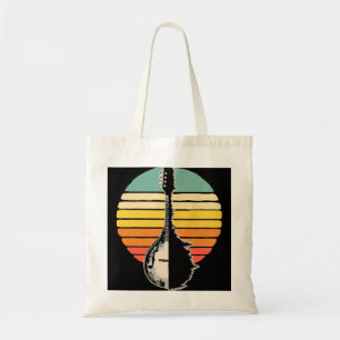 Mandoline lover bomen reflectie jaren 80 Retro Sun Tote Bag