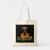 Mandoline Lover Kerstman Hoed Lelijk Mandoline Chr Tote Bag (Achterkant)