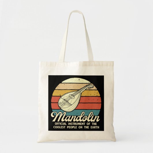Mandoline Lover Muziekinstrument van Coolest Peopl Tote Bag (Voorkant)