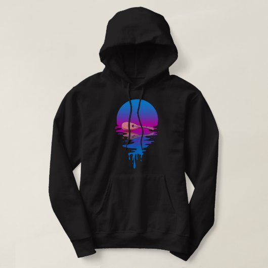 Mandoline Lover Retro Sunset Mandoline 1 Hoodie (Design voorkant)