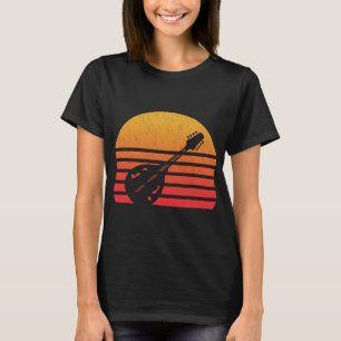 Mandoline Lover Retro Sunset Mandoline T-shirt