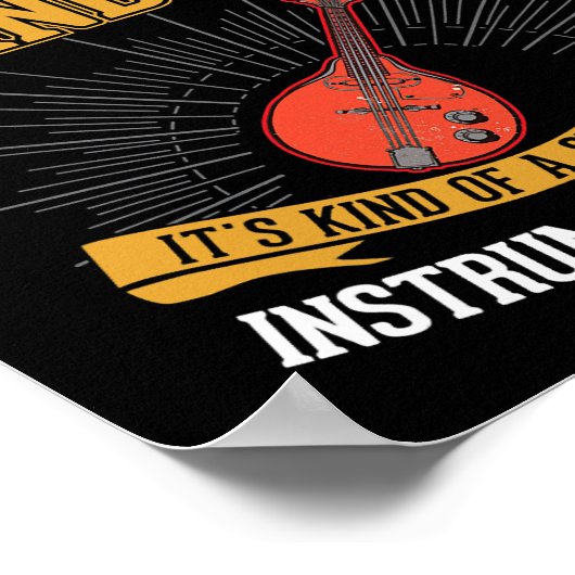 Mandoline Mandolinist 1 Poster (Hoek)