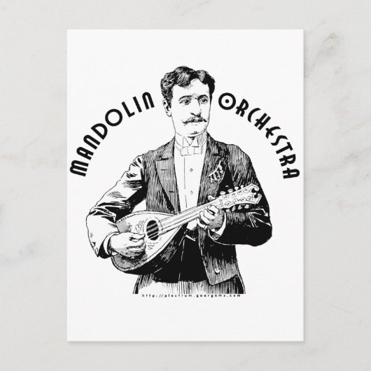 Mandoline Orchestra Briefkaart (Voorkant)
